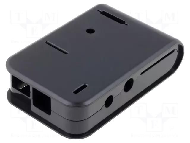 Enclosure: for computer; Raspberry Pi; ABS; black; X: 65.5mm HAMMOND HM-1593HAMPIBK