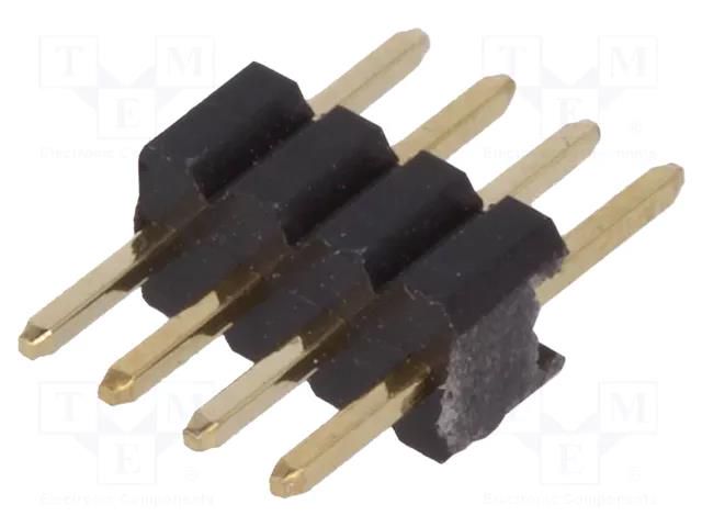 Connector: pin strips; pin header; male; PIN: 4; straight; 1.27mm CONNFLY ZL319-4P