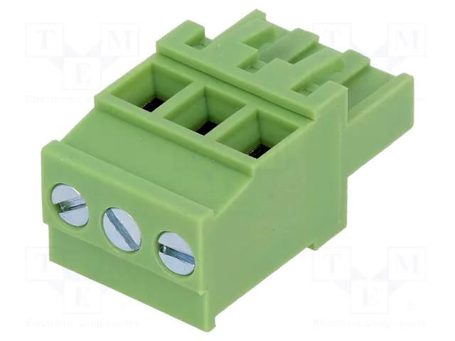 Pluggable terminal block; 5mm; ways: 3; angled 90°; plug; female XINYA TBW-5.0-3P