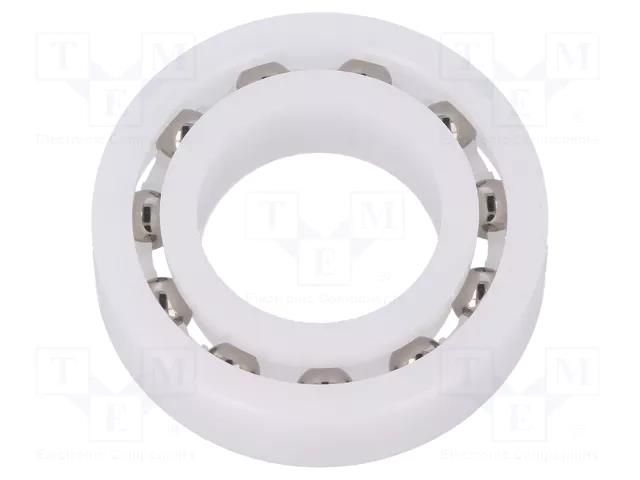 Bearing: ball; Øint: 25mm; Øout: 47mm; W: 12mm; Cage: polyamide IGUS BB-6005-B180-30-ES