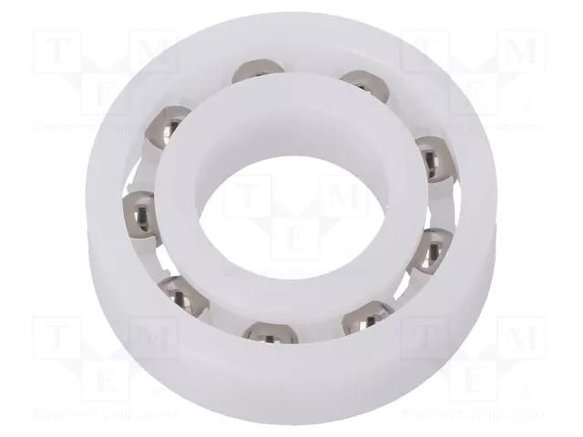 Bearing: ball; Øint: 15mm; Øout: 32mm; W: 9mm; Cage: polyamide IGUS BB-6002-B180-30-ES