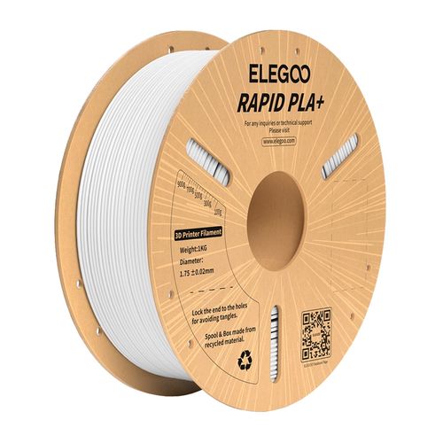 ELEGOO Rapid PLA+ Filament (White), Elegoo 50.203.0115
