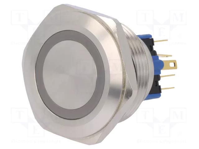 Switch: vandal resistant; Pos: 2; SPDT; 3A/220VAC; 5A/24VDC; IP65 ONPOW V30-21E-12R-S