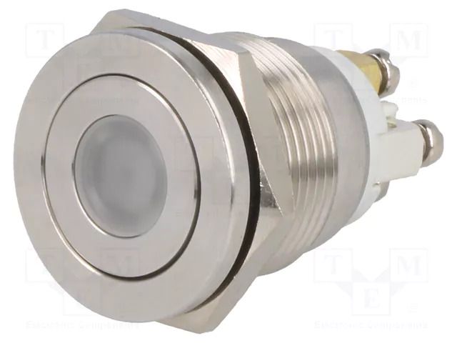 Switch: vandal resistant; Pos: 2; SPST-NO; 0.5A/220VAC; 2A/36VDC ONPOW V19-10PFD-24R-S