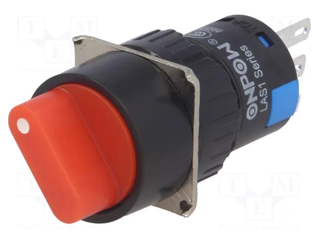 Switch: rotary; Pos: 2; SPDT; 3A/220VAC; 2A/24VDC; -20÷55°C; 50mΩ ONPOW V16-11XAY-2-R