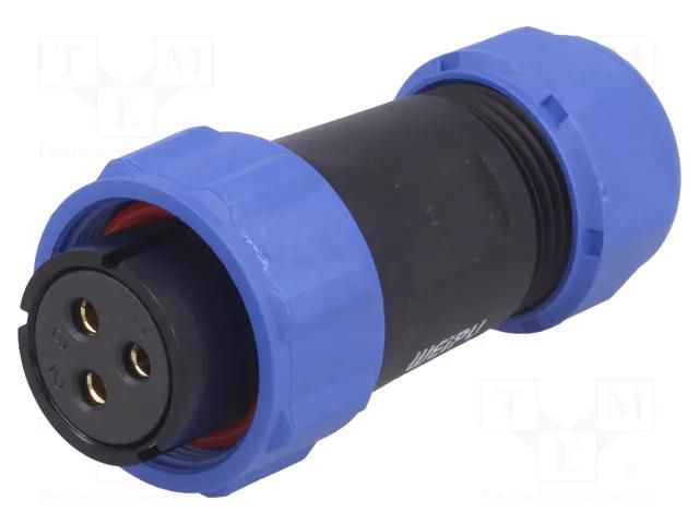 Plug; SP21; female; PIN: 3; IP68; 7÷12mm; 10A; screw terminal; 500V WEIPU SP2110/S3/II2N