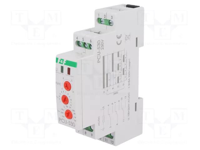 Timer; 0,1s÷24days; 3PDT; 250VAC/8A; Usup: 100÷264VAC; 100÷264VDC F&F PCU-530