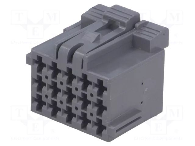 Connector: wire-wire; plug; female; JPT; PIN: 15; for cable; grey TE Connectivity 1-967623-6