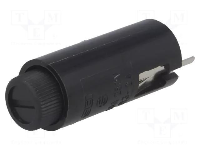 Fuse holder; vertical; 5x20mm; -40÷85°C; 10A; Pitch: 7.5mm; 250VAC SCI ZH24