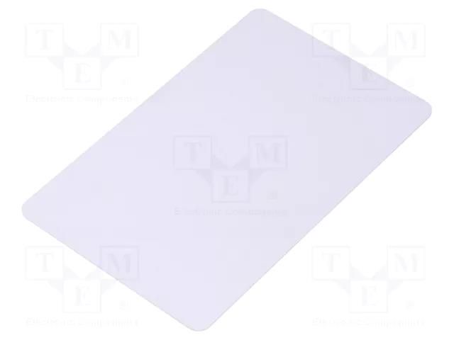 RFID Card; Range: 90mm; 86x54x0.8mm; 13.56MHz; -20÷55°C GOODWIN RFID-GW-NTAG213