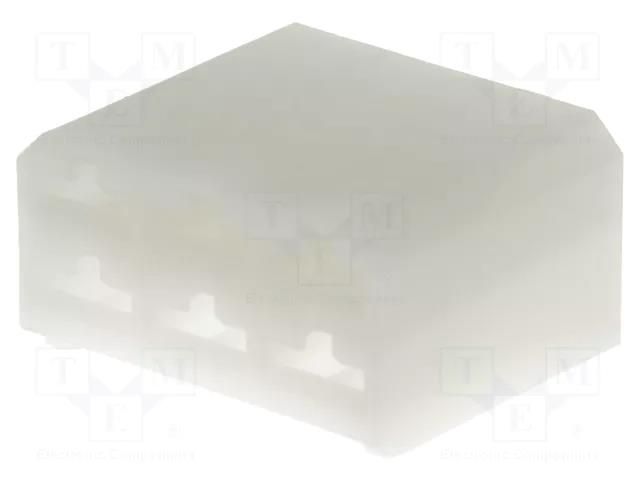 Terminals cover; female; ways: 6; natural; FASTIN-FASTON TE Connectivity 280314