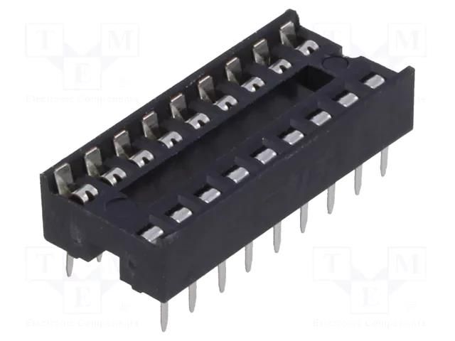 Socket: integrated circuits; DIP18; 7.62mm; THT; Pitch: 2.54mm TE Connectivity 1-2199298-5