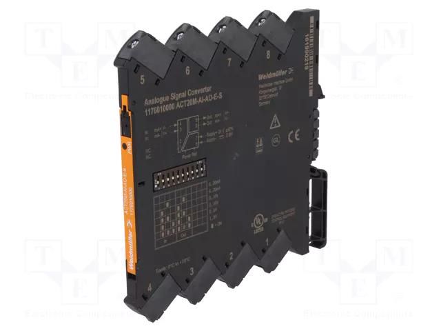 Converter: analog signals; for DIN rail mounting; 24VDC; 0÷70°C WEIDMÜLLER 1176010000