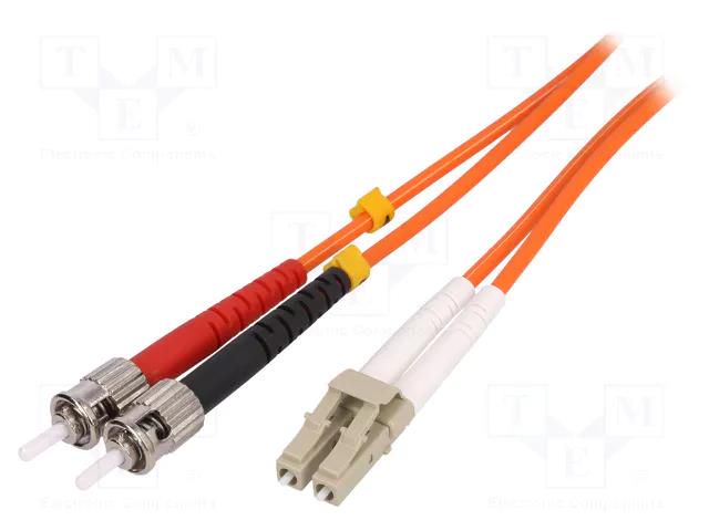 Fiber patch cord; OM2; LC/UPC,ST/UPC; 2m; Optical fiber: 50/125um LOGILINK LOG-FP2LT02