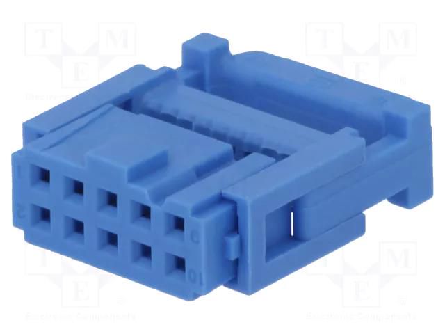 Connector: IDC; plug; female; PIN: 10; IDC; for ribbon cable; 2.54mm TE Connectivity 1658527-4