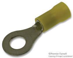 TERMINAL, RING TONGUE 1/4IN CRIMP YELLOW 8-34855-2