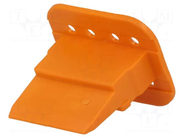 Secondary lock; female; PIN: 8; orange; DT DEUTSCH W8S