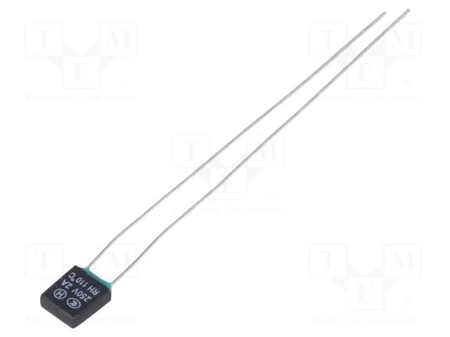 Fuse: thermal; 2A; 6x6.5x2.8mm; 110°C; Lead length: 55mm PROFFUSE TZ-P110/2
