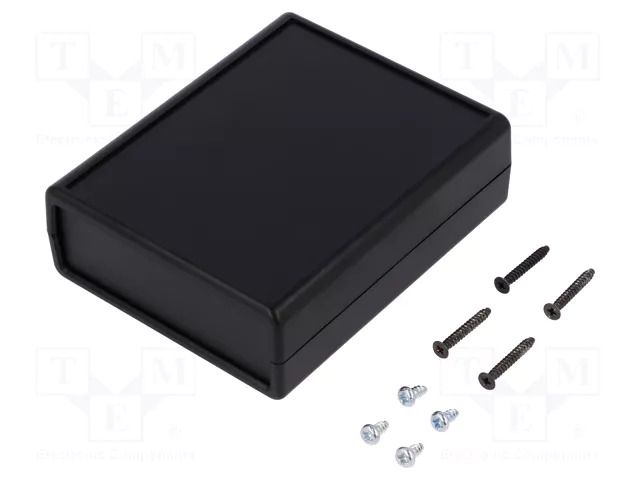 Enclosure: multipurpose; 1593; X: 77mm; Y: 95mm; Z: 30mm; ABS; black HAMMOND HM-1593BBBK