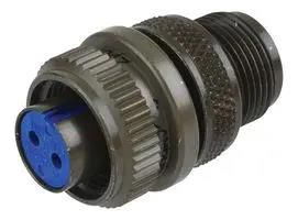CIRCULAR CONNECTOR PLUG SIZE 14S, 3 POSITION, CABLE 97-3106A-14S-7S