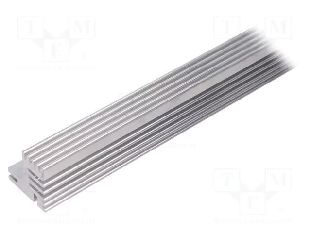 Heatsink: extruded; TO220; natural; L: 1000mm; W: 30mm; H: 31mm; screw FISCHER ELEKTRONIK SK609-1000AL