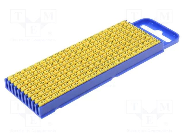 Markers; Marking: 0; 2.8÷3.8mm; polyamide; yellow; -40÷85°C; WIC HELLERMANNTYTON WIC2-0-YE