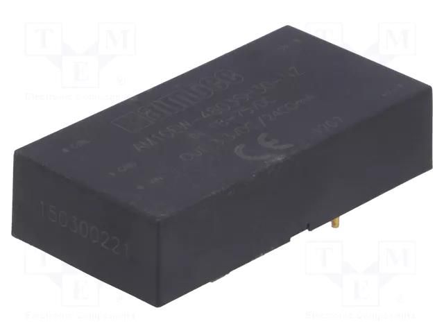 Converter: DC/DC; 10W; Uin: 18÷75VDC; Uout: 3.3VDC; Iout: 2.4A; 2"x1" AIMTEC AM10EW-4803SH30-NZ