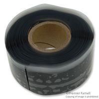 TAPE SILICONE FUSION SELF BOND, BLACK/WHITE, 1INX15FT 1-608036-4