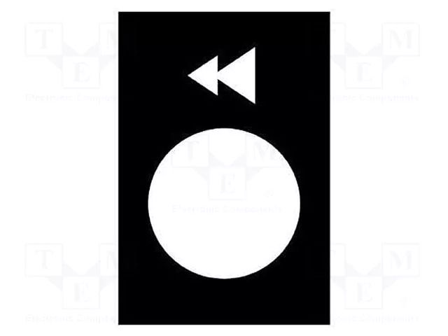 Label; black; Button marking: arrows; control cassette; 30x40mm SCHNEIDER ELECTRIC ZB2BY2906