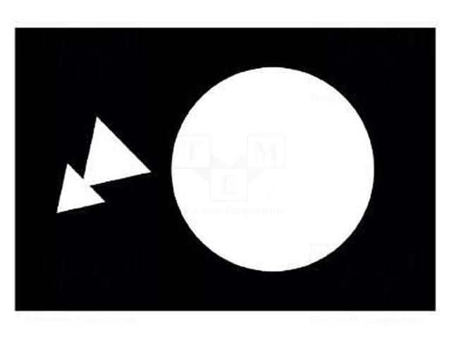 Label; black; Button marking: arrows; control cassette; 30x40mm SCHNEIDER ELECTRIC ZB2BY2918