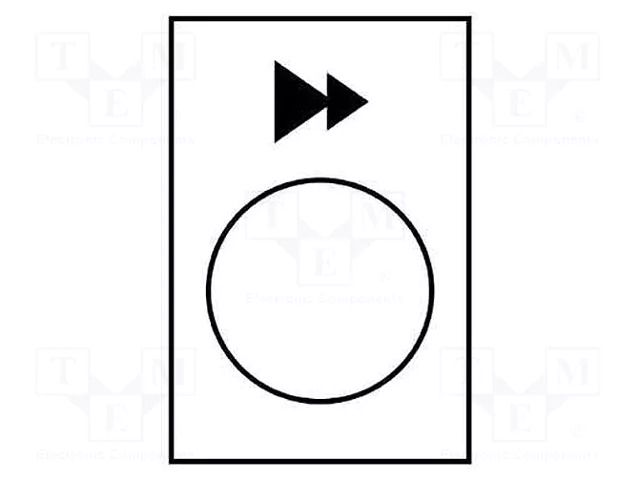 Label; white; Button marking: arrows; control cassette; 30x40mm SCHNEIDER ELECTRIC ZB2BY4903