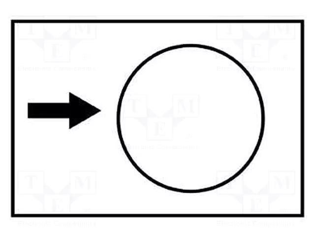 Label; white; Button marking: arrow; control cassette; 30x40mm SCHNEIDER ELECTRIC ZB2BY4907