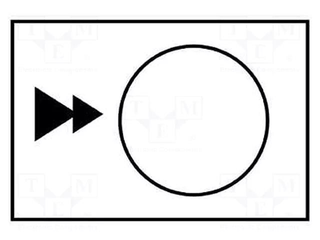 Label; white; Button marking: arrows; control cassette; 30x40mm SCHNEIDER ELECTRIC ZB2BY4909