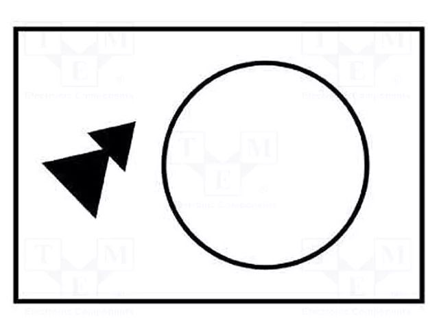 Label; white; Button marking: arrow; control cassette; 30x40mm SCHNEIDER ELECTRIC ZB2BY4915
