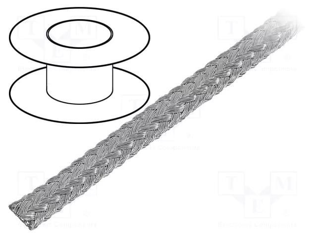 Braids; tape; Thk: 1mm; W: 4.5mm; Body dim: 16x8x0.15mm; -20÷125°C HELUKABEL TPC-2.3/0.15