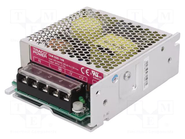 Power supply: switching; for building in,modular; 50W; 48VDC TRACO POWER TXM050-148