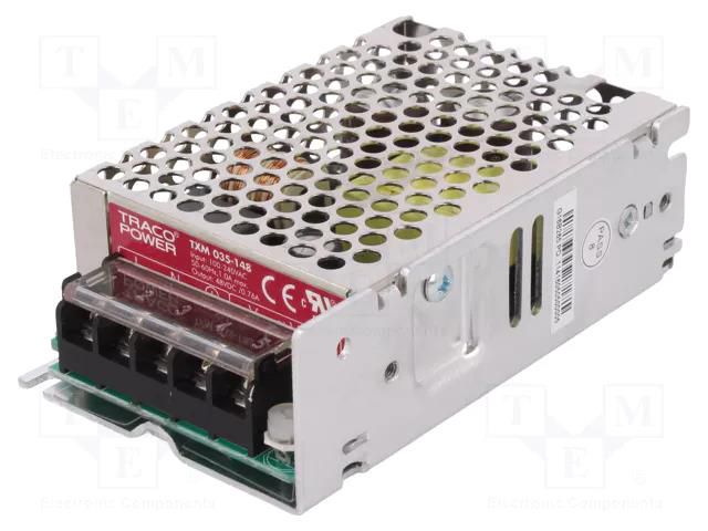 Power supply: switching; for building in,modular; 35W; 48VDC TRACO POWER TXM035-148