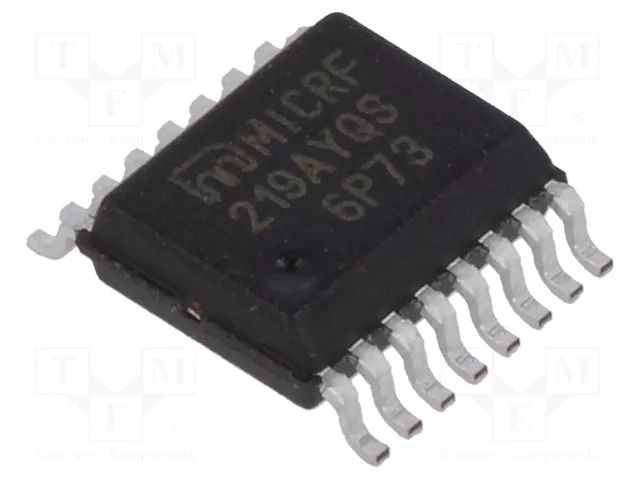 IC: RF  receiver; serial,transparent; QSOP16; tube; 3÷3.6VDC MICROCHIP TECHNOLOGY MICRF219AYQS
