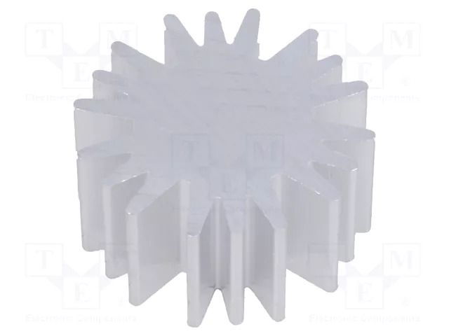 Heatsink; LED; Ø: 20mm; H: 10mm; 6.3K/W FISCHER ELEKTRONIK SK58510AL