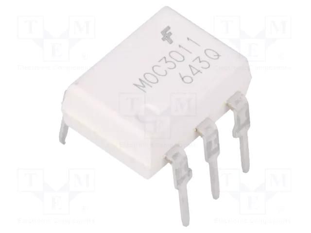 Optotriac; 4.17kV; Uout: 400V; triac; DIP6; Ch: 1; MOC301XM ONSEMI MOC3011M