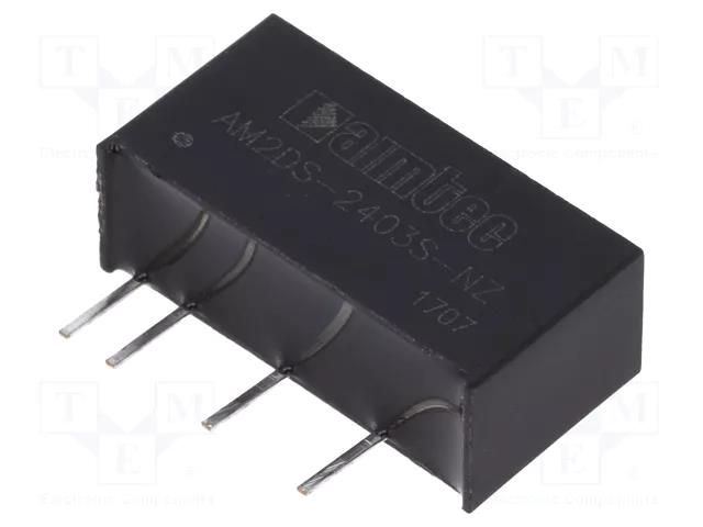Converter: DC/DC; 2W; Uin: 21.6÷26.4VDC; Uout: 3.3VDC; Iout: 400mA AIMTEC AM2DS-2403S-NZ