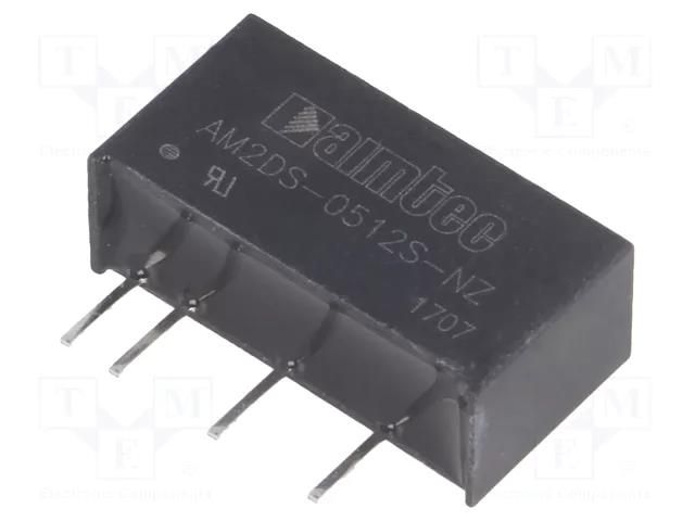 Converter: DC/DC; 2W; Uin: 4.5÷5.5VDC; Uout: 12VDC; Iout: 167mA; SIP7 AIMTEC AM2DS-0512S-NZ