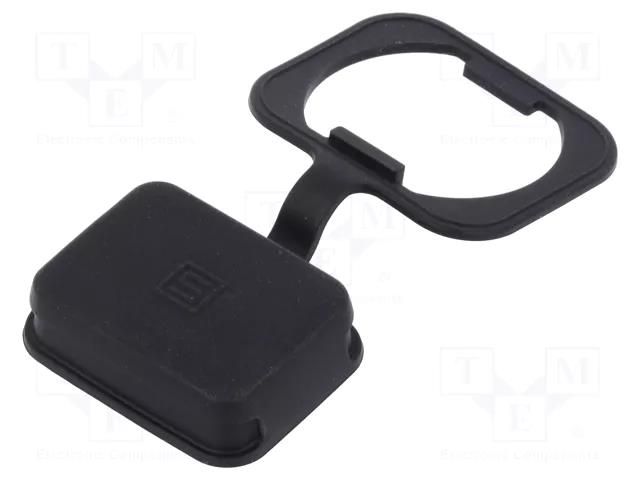 Accessories: protection cover; black; IP67,IP69K; 4761; -25÷120°C SCHURTER 0098.0105