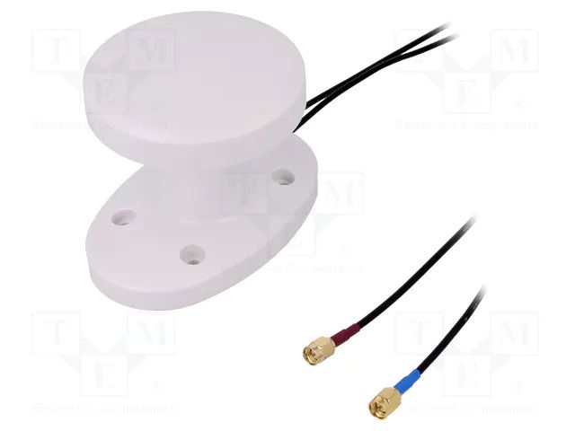 Antenna; GPS,GSM; 2dBi; linear,RHCP; screw; 50Ω; 80x76x110mm; RG174 SR PASSIVES COMBO-ANT013