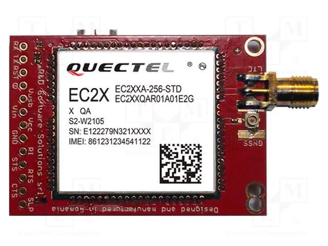 Expansion board; Comp: Quectel EC21; IoT; prototype board R&D SOFTWARE SOLUTIONS LLTE-CAT4-SMA-EUR