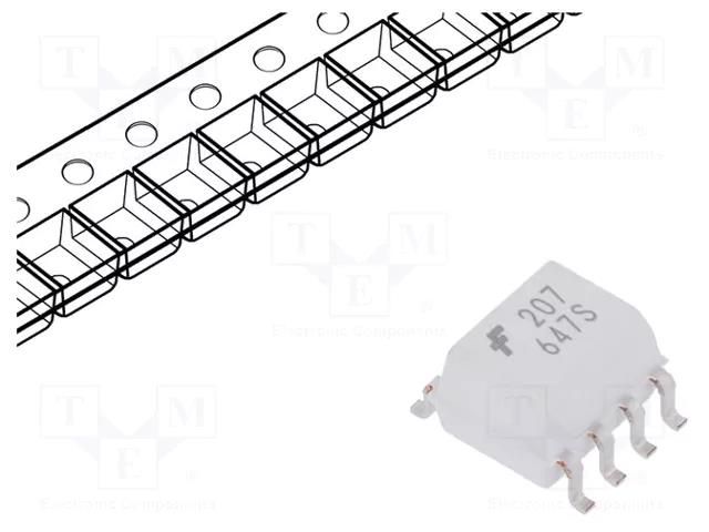 Optocoupler; SMD; Ch: 1; OUT: transistor; 2.5kV; SO8 ONSEMI MOC207M