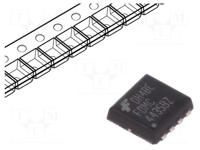 Transistor: P-MOSFET; unipolar; -30V; -18A; 31W; MLP8 ONSEMI FDMC4435BZ