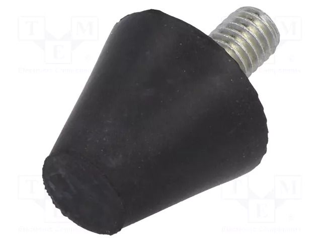 Vibroisolation foot; Ø: 38mm; Shore hardness: 55±5; 1117N; 128N/mm ELESA+GANTER DVB6-38-35M10-20-5