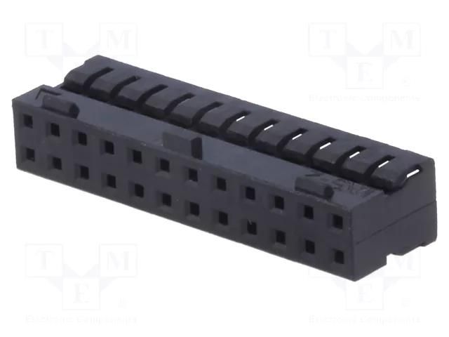 Connector: wire-wire/PCB; plug; female; PIN: 24; Milli-Grid; 2x12 MOLEX MX-51110-2451