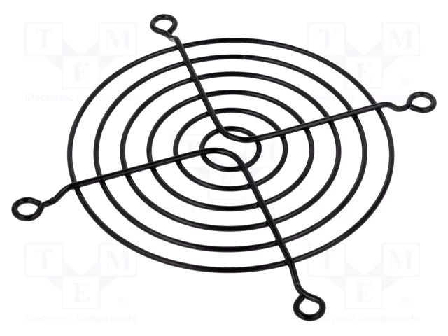 Guard; metal; 92x92mm; screw; black TQSolution FG-09-BK